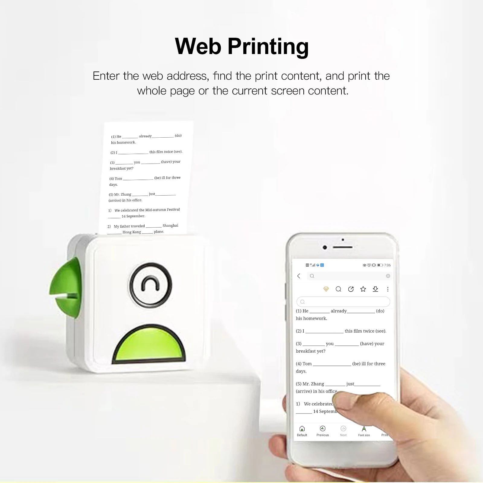 Poooli L2 принтер этикеток 300 точек/дюйм карман Термальность фотопринтер BT