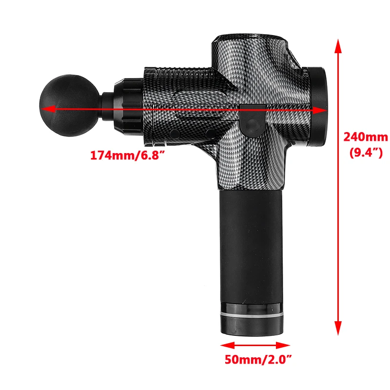 Мышечный массажный пистолет Deep 3/20 Gears 12 V/24 V Botton/светодиодный массажный пистолет тканевая Массажная Терапия пистолет для тела мышечные расслабляющие боли