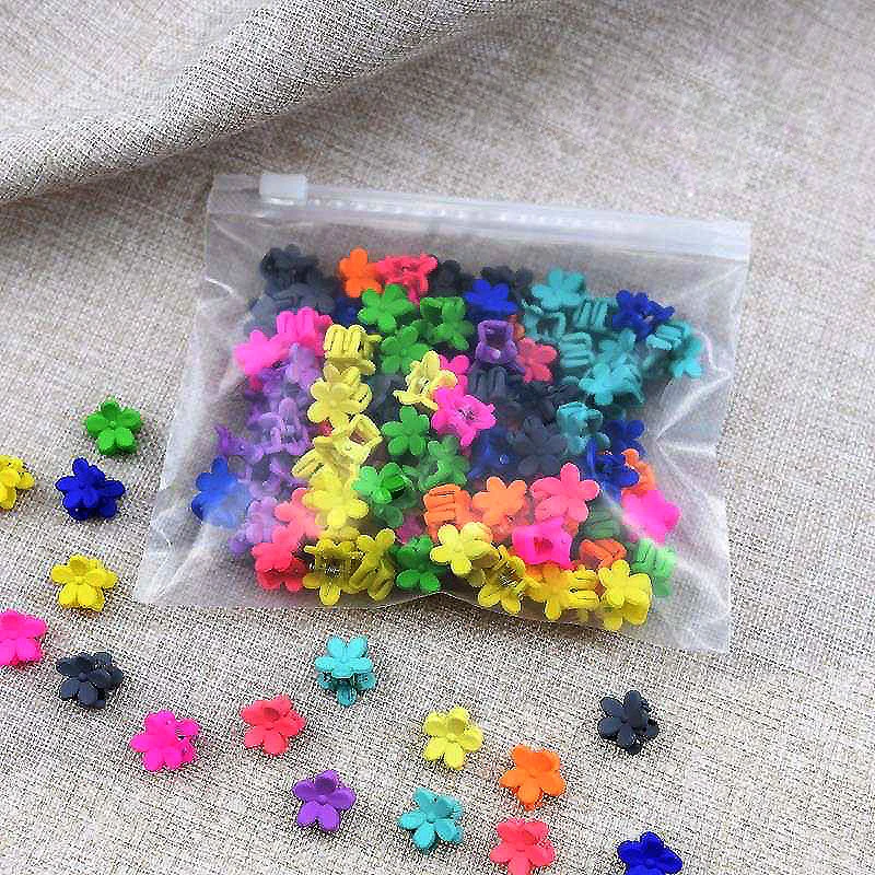 2 шт./лот милые маленькие заколки для волос в виде крабов маленьких девочек цветов