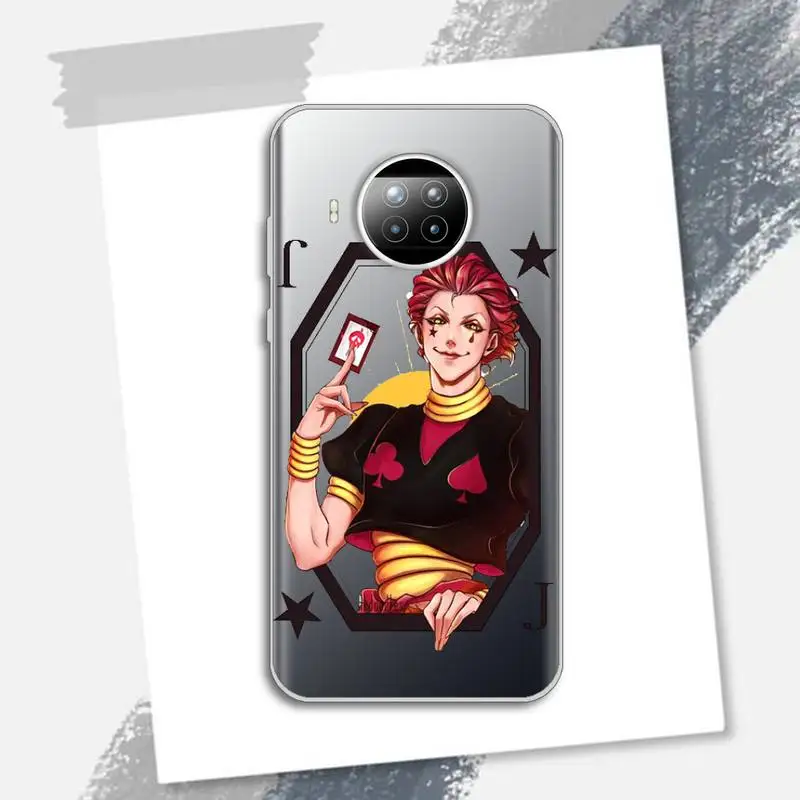 

Hisoka Anime Hunter X hunter anime Phone Case Transparent for Xiaomi Redmi note 10 t 8 9 pro lite 11 protective custom funda