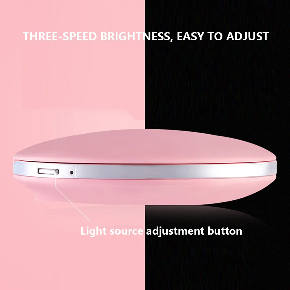 Косметическая мини Портативный карманный светодиодный зеркало для макияжа с