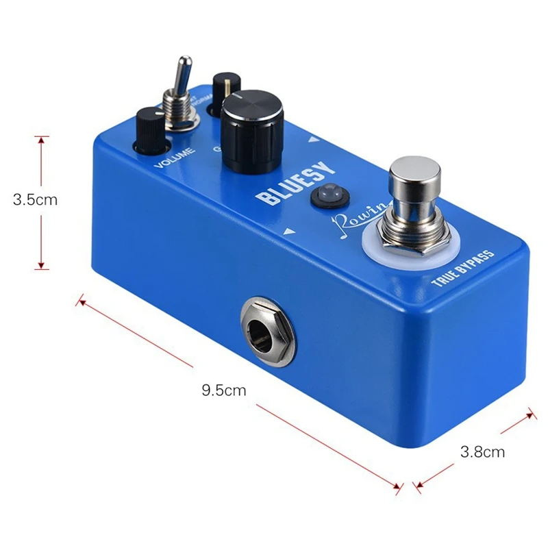 Rowin Lef-321 Bluesy педаль для гитарных эффектов Overdrive корпус из алюминиевого сплава