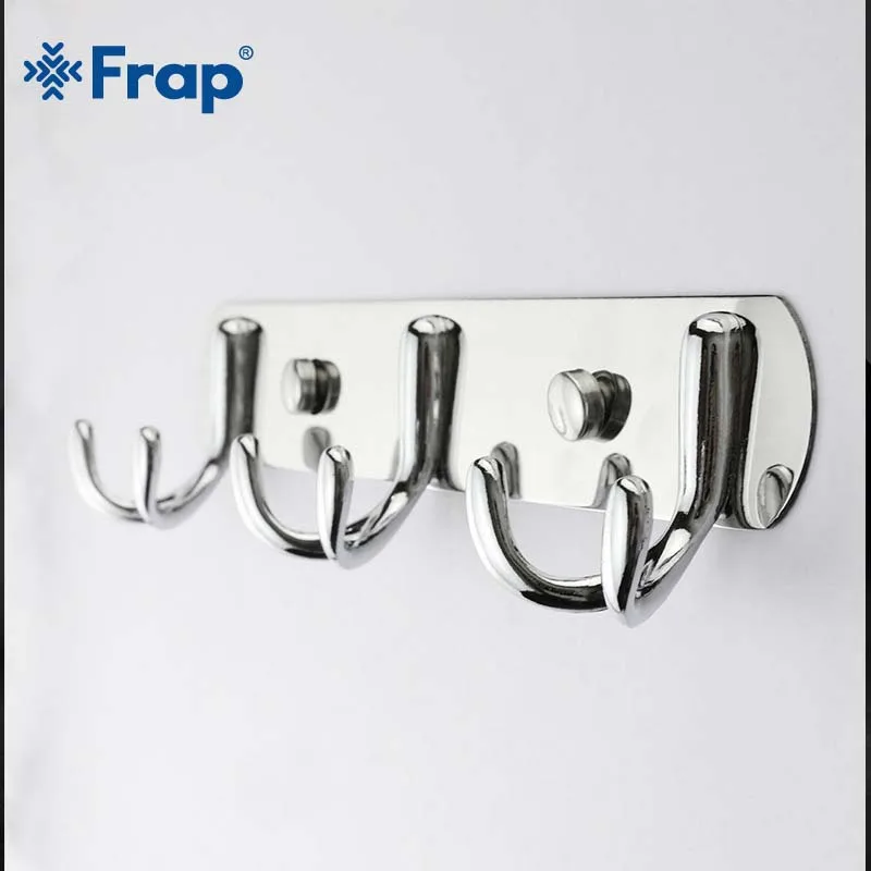 Frap 304 Нержавеющая сталь крючки 4 шт./компл. Y19002 настенная дверная вешалка для