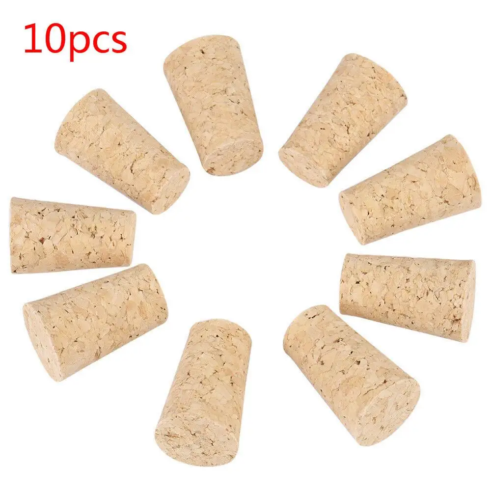 X10 натуральные конические пробки деревянные для бутылок вина пива булочки
