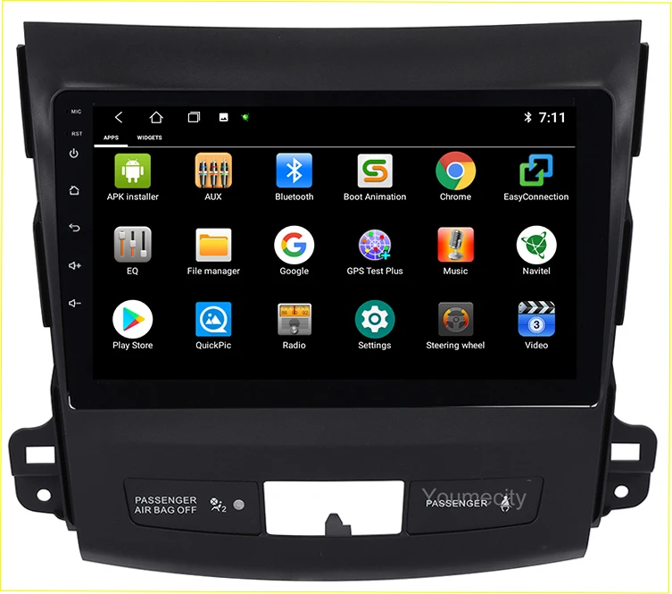 9 дюймов Android 9,0 Восьмиядерный 2 грамма 32 ГРОМ автомобильный dvd-плеер для Mitsubishi Outlander 2006-2013 радио gps Навигация BT wifi Навител