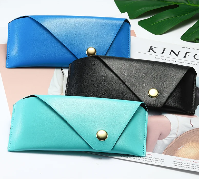 Складной футляр для очков коробка из искусственной кожи хранения