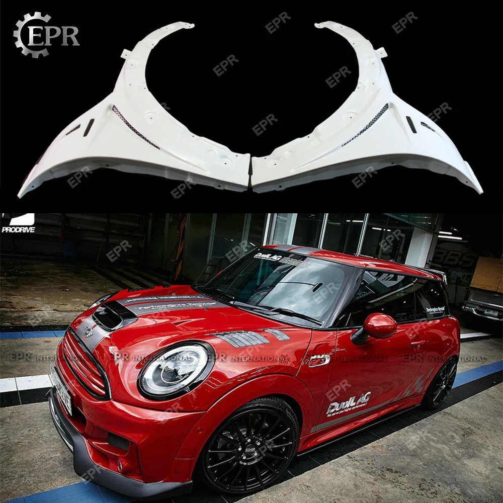 FRP Front Fender For F56 Mini Cooper S DAG Styl Glass Fiber Vented Body Kit Trim Tuning Racing | Автомобили и мотоциклы