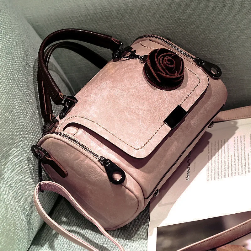 

Women's Handbag New Leather European And American Retro Single-Shoulder Bag Multifunctional Messenger Large-Capacity Female Bag