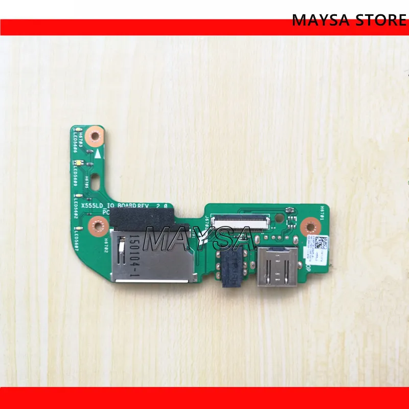 Оригинальный подходит для asus X555L X555LD USB аудио кард-ридер плата X555LD_IO |