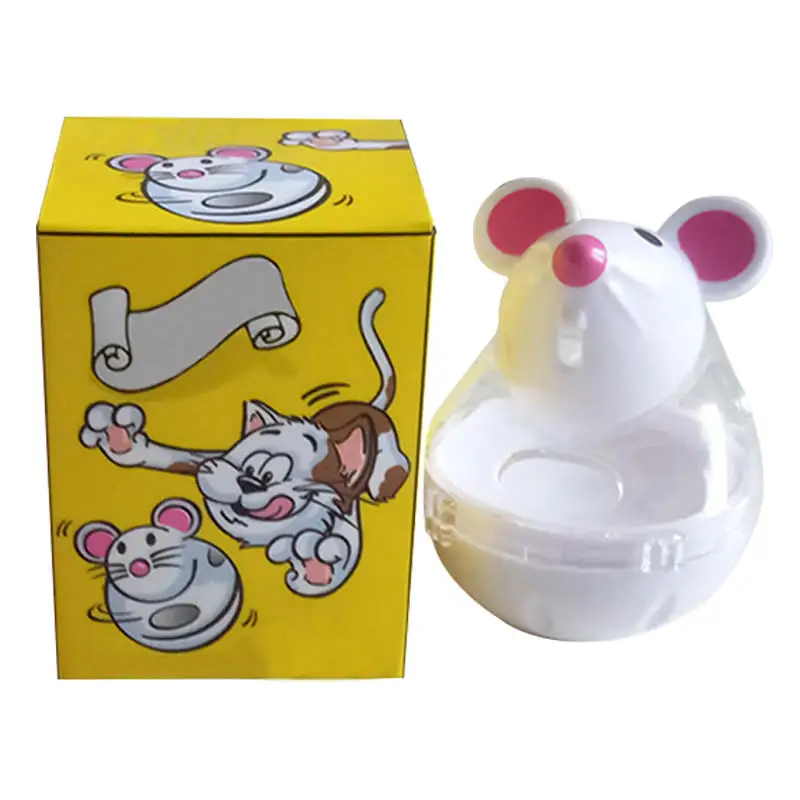 Кормушка для домашних животных кошек игрушка в форме мыши Забавный тумблер