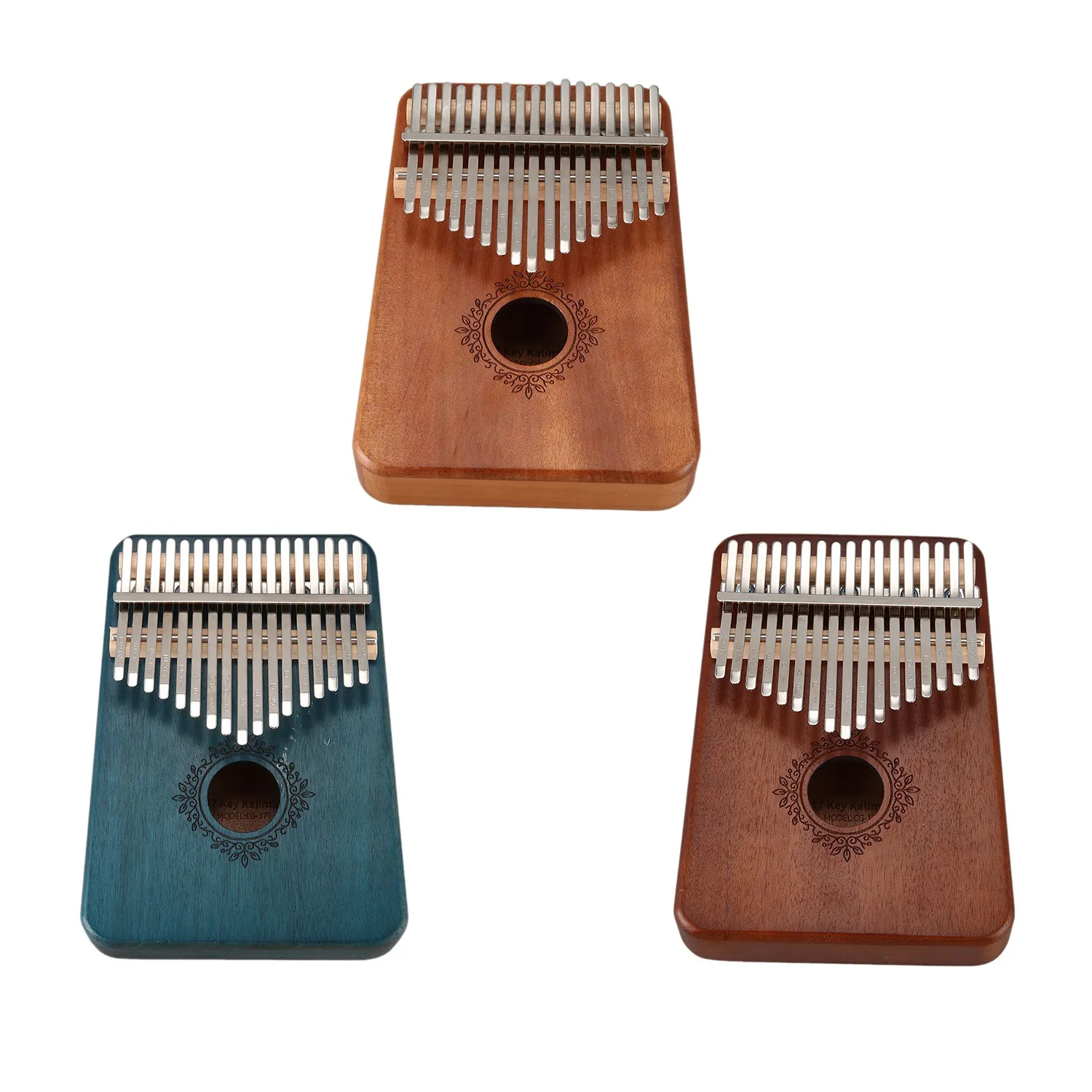 

17 Keys Kalimba Piano Mahogany Musical Instrument