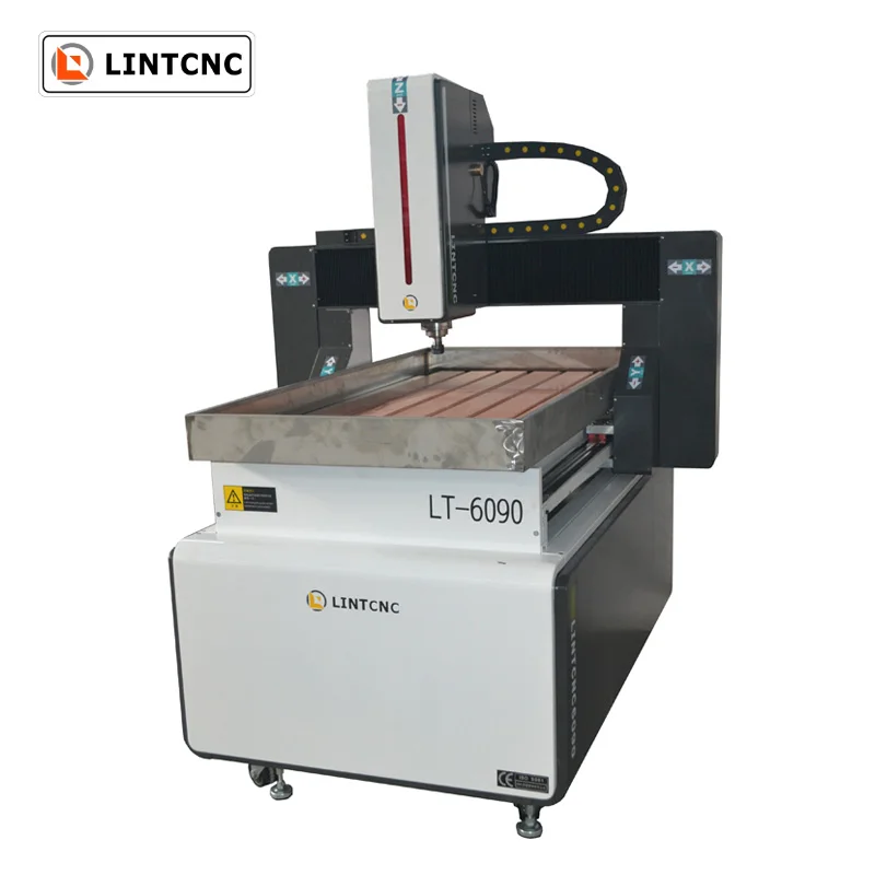 Шпиндель с водяным охлаждением 6060 кВт 4-осевой гравировальный станок 3D для резки