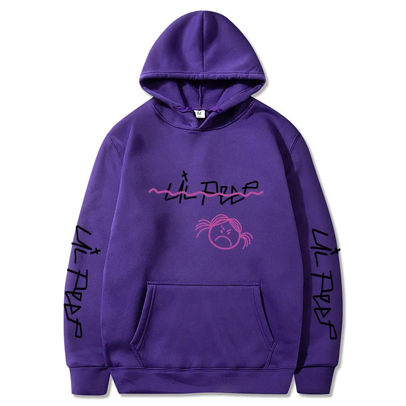 Purple 69 Lil Peep толстовки Love lil. peep красные толстовки пуловер с капюшоном толстовки мужские/женские sudaderas cry Детские уличные толстовки с капюшоном для мужчин - Цвет: Purple 69