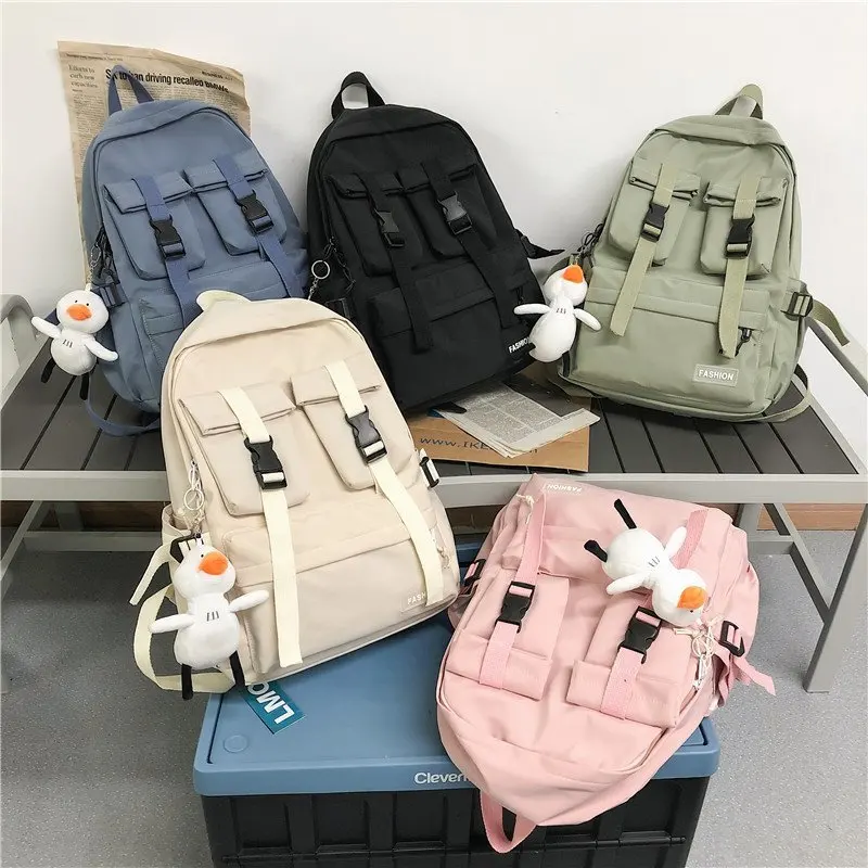 

New Backpack Fashion Women Backpack Large Capacity Students School Bag Nylon Waterproof Leisure School Backpack
