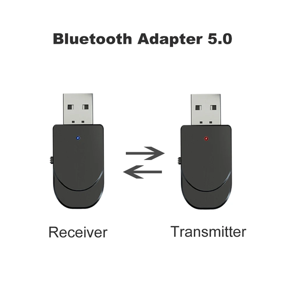 KN330 USB Bluetooth 5,0 передатчик приемник BT 3,5 мм AUX Jack 3 в 1 стерео аудио Музыка беспроводной Bluetooth адаптер для ТВ автомобиля