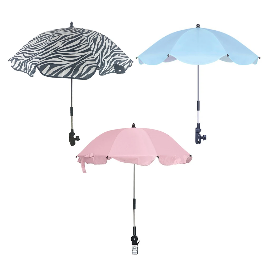 Детские солнцезащитные зонты с зажимом регулируемые Защита от УФ-излучения
