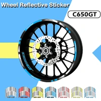 motorcycle wheel sticker reflective rim stripe tape motorbike decal styling stickers for bmw c650gt c650 gt 2011 2017