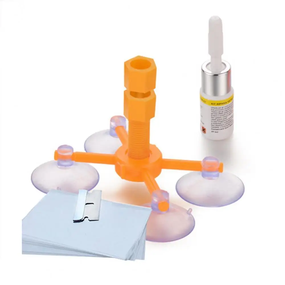 

Набор для ремонта лобового стекла автомобиля, неокисляющие пластиковые аксессуары для восстановления трещин и царапин, не пожелтать, стекл...