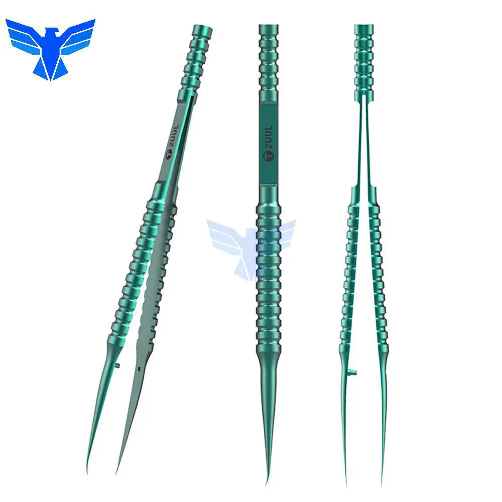 2UUL Высокоточный пинцет из титанового сплава со сканером отпечатков пальцев для