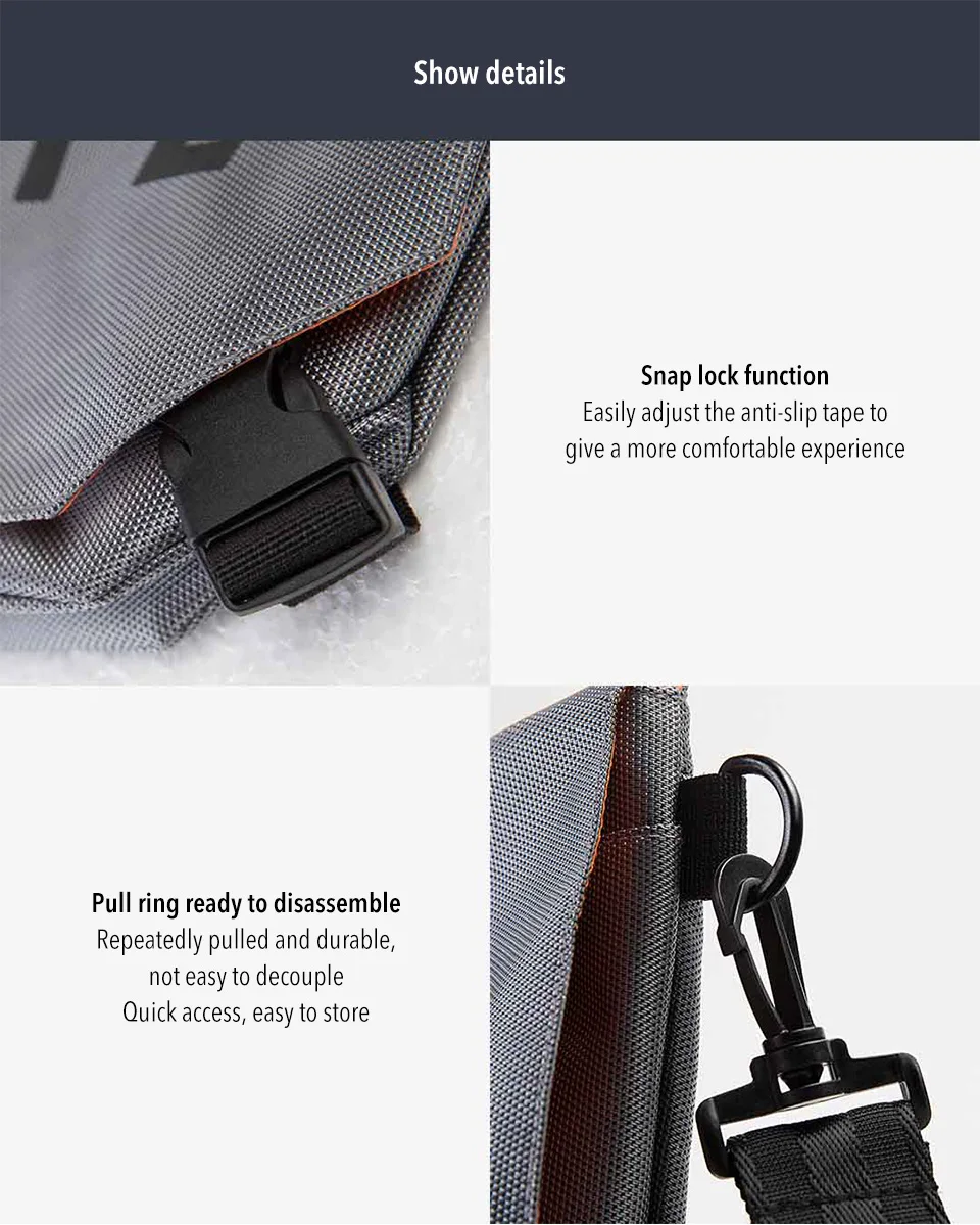 Xiaomi IGNITE, спортивный рюкзак на одно плечо, мужская спортивная сумка, многофункциональный рюкзак для отдыха на одно плечо