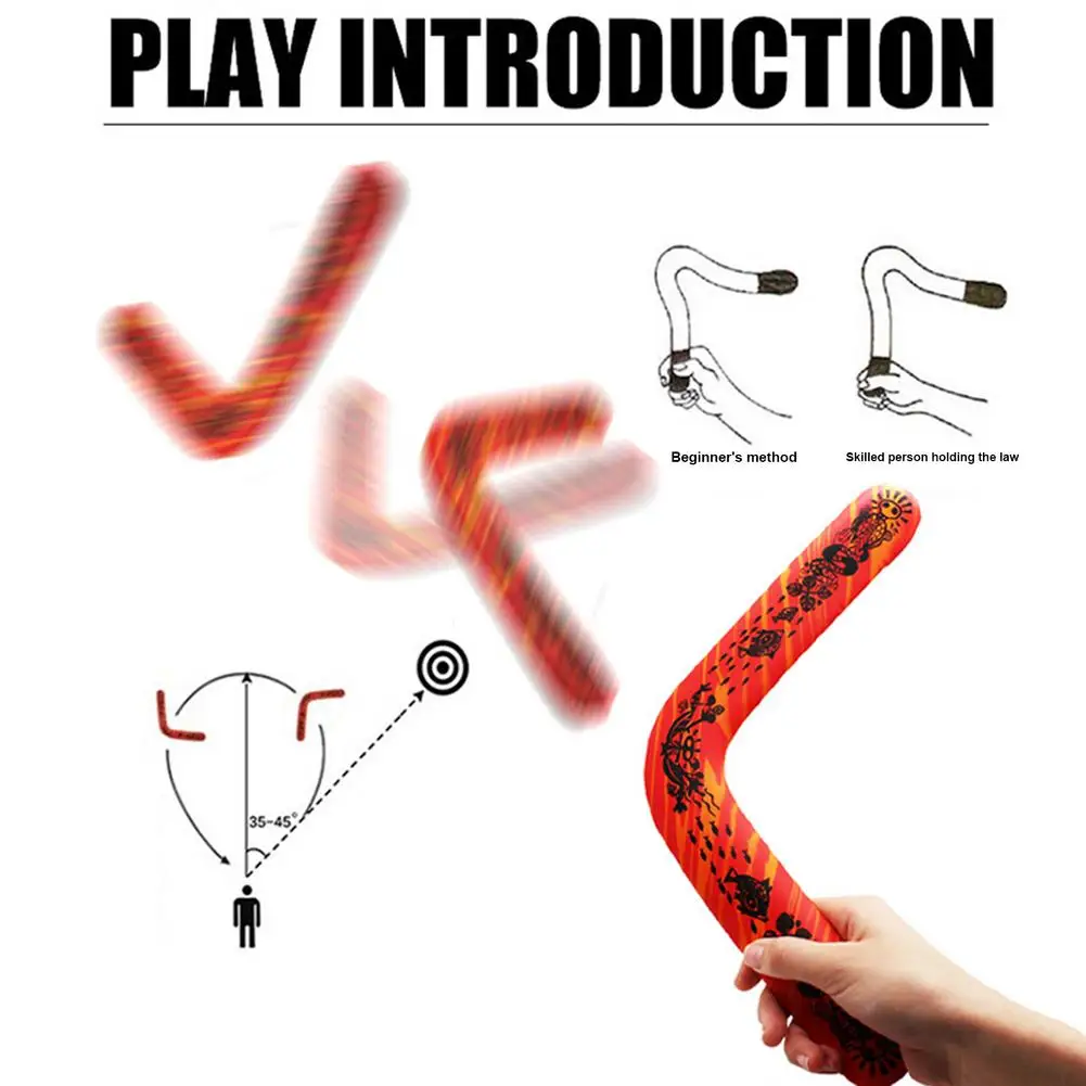 Fast Catch Boomerang V-Shaped Maneuver Dart Funny Flying Toy For Throwers Aged 8 To 80 | Спорт и развлечения