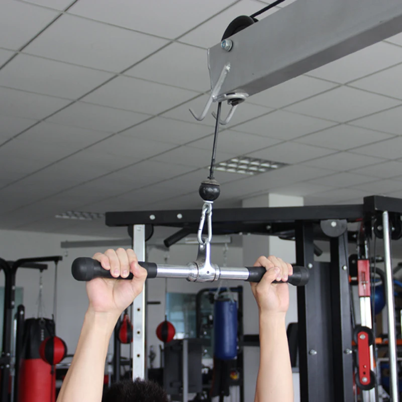 

LAT Pull Down Triceps Pull Down Attachment, Cable Machine Accessories Triceps T-Bar Handle Grip Fitness Equipment for Home Gym