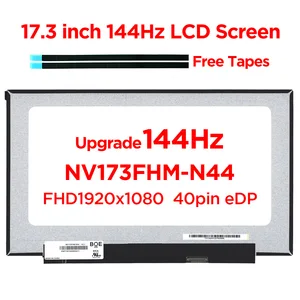 17 3 144hz laptop lcd screen nv173fhm n44 v3 1 fit n173hce g33 b173han04 0 for lenovo legion 5 17 msi ge75 raider 40pin edp free global shipping