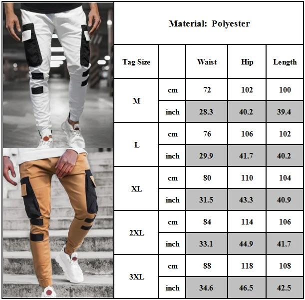 

Universal FashionMen'ss Cargo Trousers Slim Fit Jogging Joggers Combat Works Tracksuits Bottom Pant