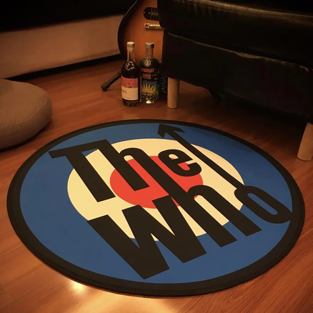 Круглый коврик для пола The Who крутой музыкальный фланелевый звукоизоляционный