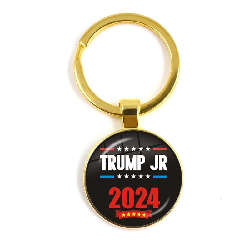 Коллекция Keep America Great 2024 США Трамп стеклянный брелок с кабошоном античный
