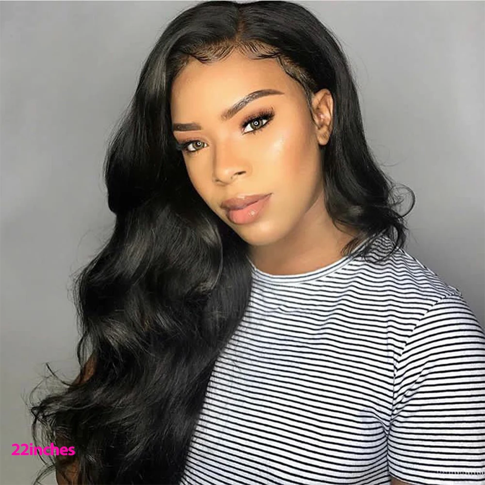 10A 13x6 Синтетические волосы на кружеве человеческие парик бразильский