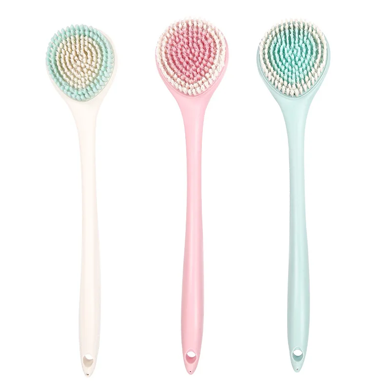 

Bath Brushes Long Handle Bath Shower Brush Back Scrubber Body Exfoliator Bath Wash Tools Pink,Blue,White