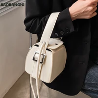 solid color tote bucket bag new high quality pu leather womens designer handbag shoulder messenger bag