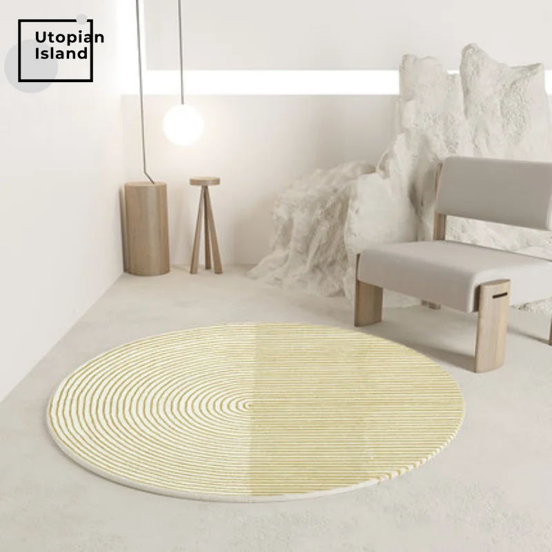 Ковер в скандинавском стиле современный круглый ковер Morandi для гостиной Пушистый