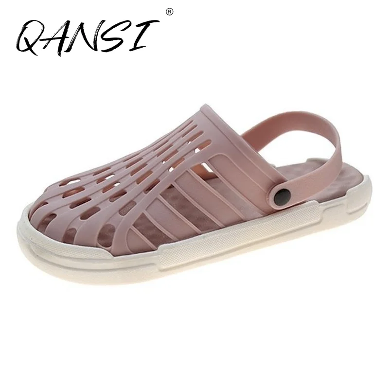 

Летнее повседневное Открытое платье; Обувь для сада; Женские тапочки; Летние туфли на плоской подошве; Водонепроницаемые женские туфли на о...