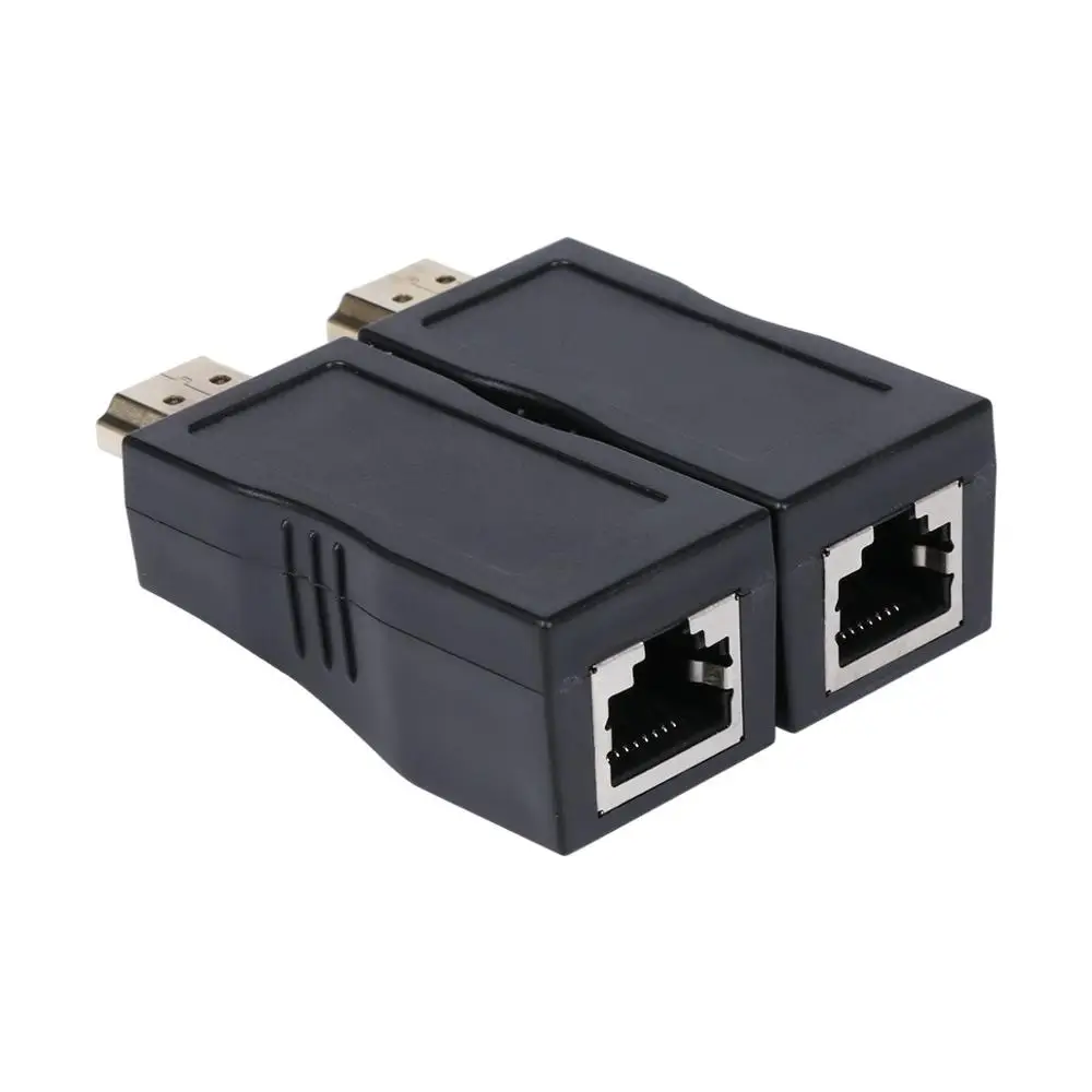 1 пара 4K 1080P 3D HDMI к RJ45 сетевой кабель удлинитель Cat 5e/6 Ethernet адаптер для HDTV GT |