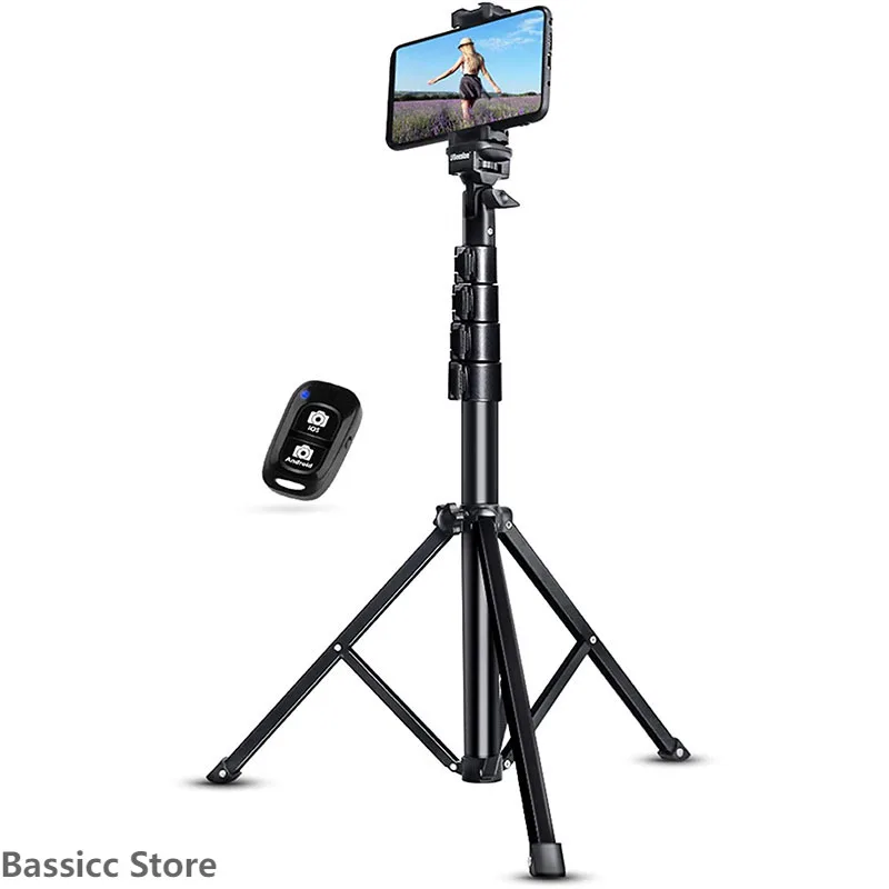 

Selfie Stick Tripod 63" Extendable Phone Camera Selfie Stick with Tripod Stand Wireless Remote Compatible with iPhone 12/11PRO