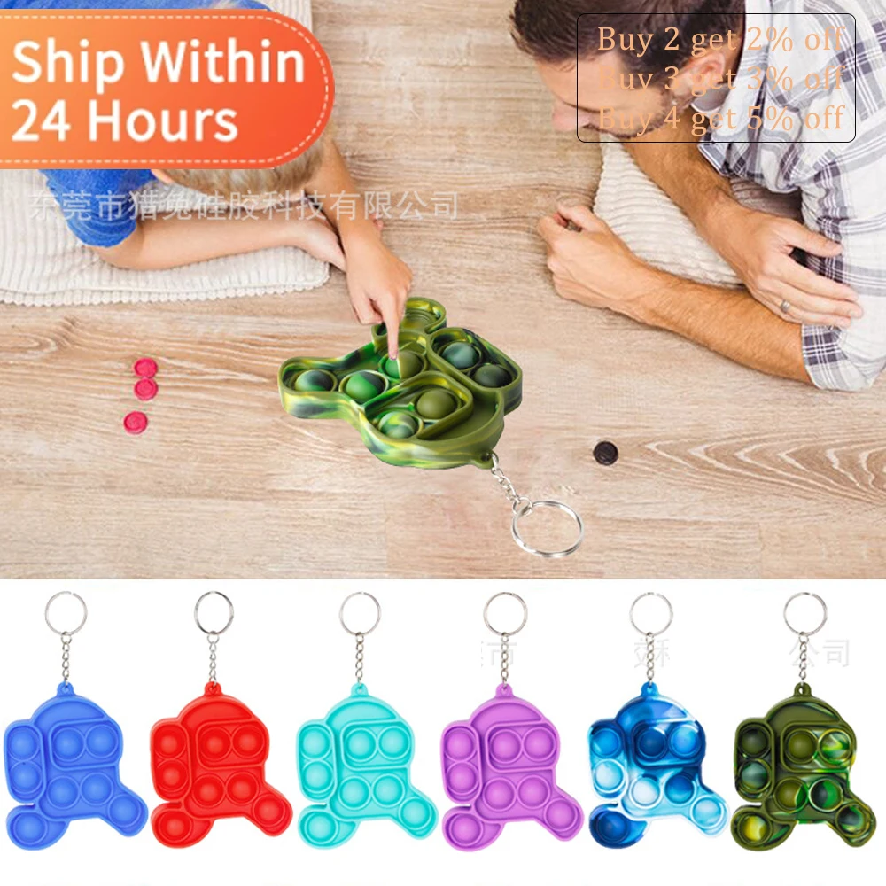 

Keychin Simple Dimple Pop Fidget Toys for Children Adults Figet Toy Kids Fun Push Bubble Down Antistress Toy Girls Boys Birthday