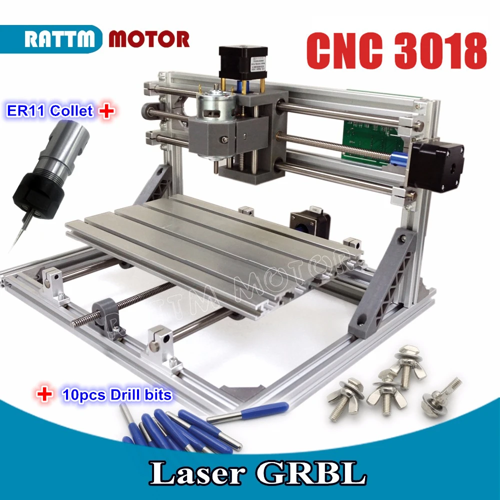 3018 ЧПУ GRBL управление Diy ЧПУ маршрутизатор машина 30x18x4,5 см, 3 оси Pcb ПВХ фрезерный станок дерево маршрутизатор лазерная гравировка