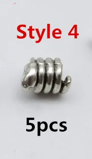 5pcs Style4 5 шт./упак. животных, подвязанные лентой, с объемной волной, дредлоки, для увеличения объема, шарики около 4,5-5,2 мм Внутреннее отверстие ювелирные изделия - Цвет: 5pcs Style4