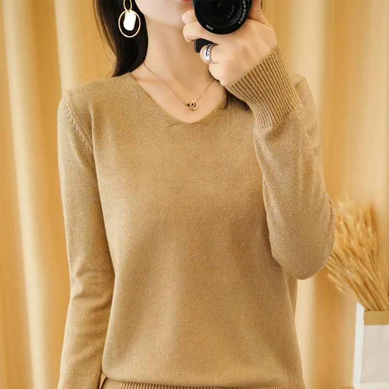 Новинка 2020 осенне-зимний модный женский сексуальный свитер ярких цветов с