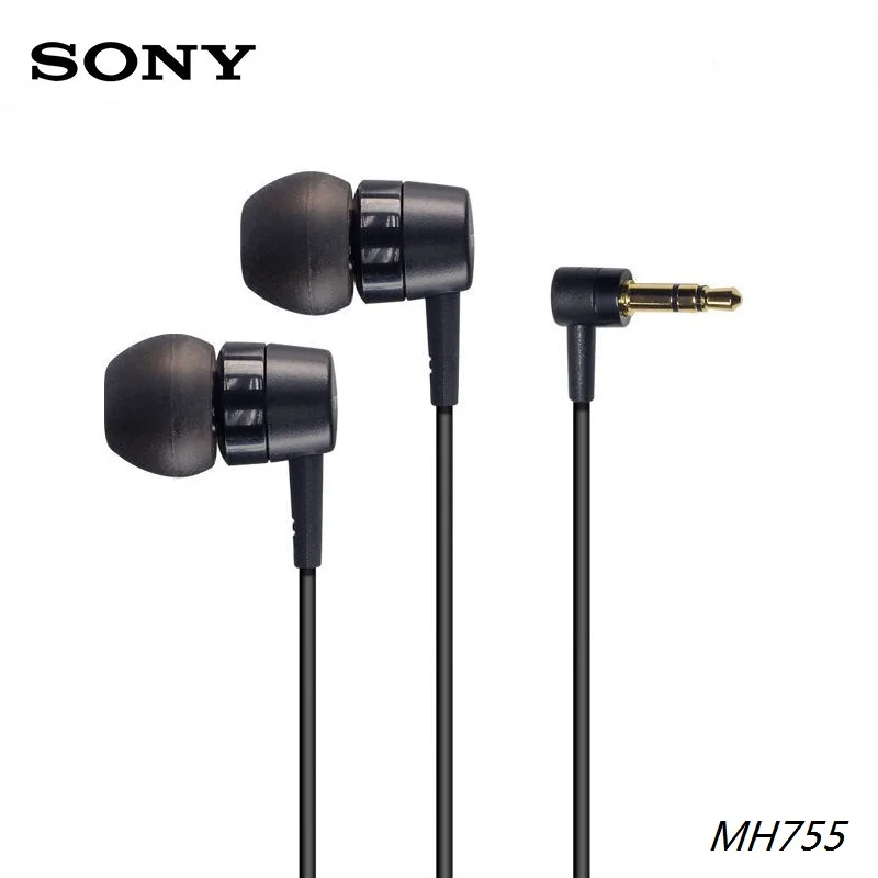 100% оригинальные наушники-вкладыши sony MH755 для Sony oordopjes гарнитура для SBH20 SBH50 SBH52 BLUETOOTH-устройства