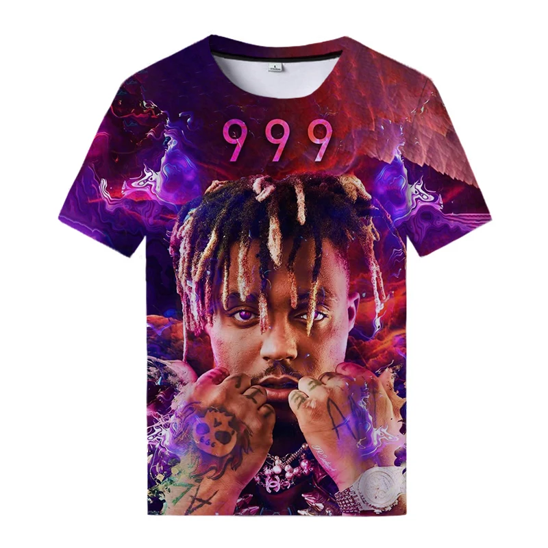 

Juice Wrld 3d T Shirts Men Women T-shirt 999 Juice Wrld Logo Printed Casual Short Sleeve Tops Harajuku Streetwear Tee Tops