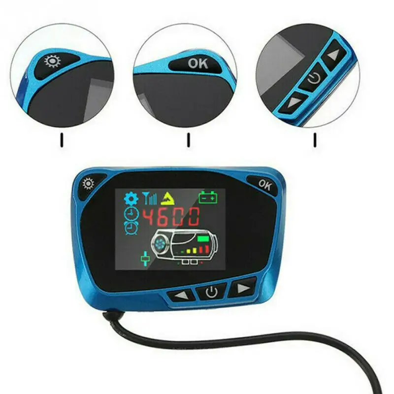 Синий ЖК-дисплей дизельный Обогреватель Радио пульт дистанционного управления +