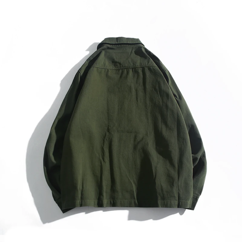 Vintagewear Хлопковая мужская рабочая рубашка куртка Chore пальто Карго карманы|Мужские