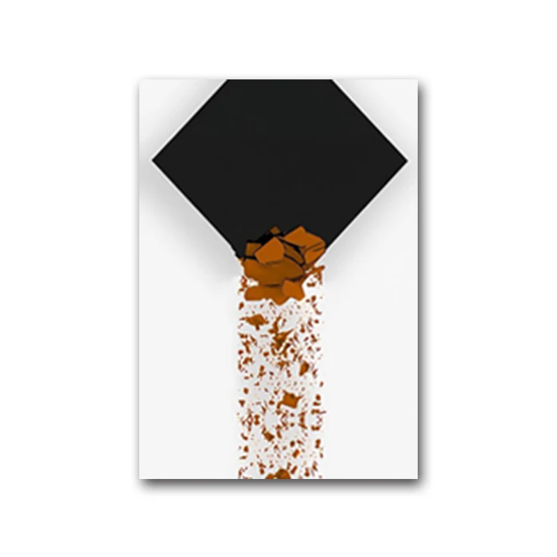 

Canvas Painting Decoration Abstract Orange Block Art Wall Decor Print and Poster Picture for Living Room Bedroom Office Home