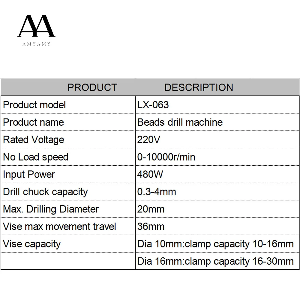 Аппарат для сверления жемчуга AMYAMY бурильщик держатель бурильной раковины
