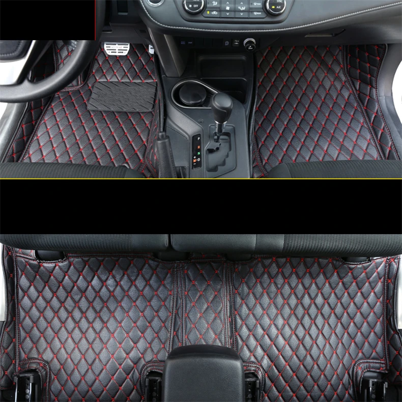 Кожаные автомобильные коврики аксессуары для toyota rav4 2013 2014 2015 2016 2017 2018