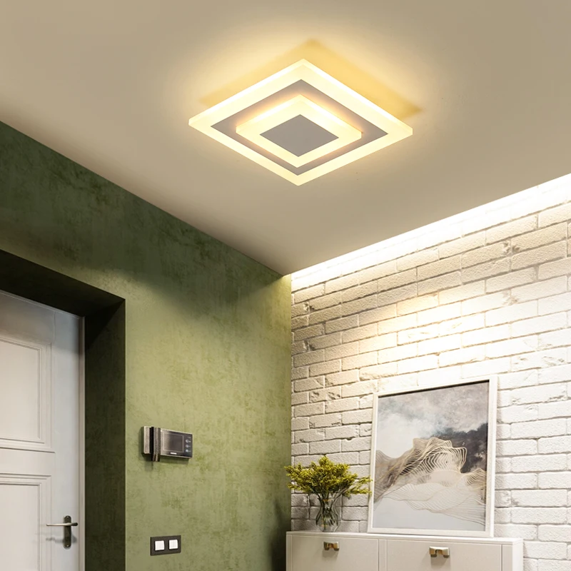 

A LED Ceiling Lights lampara techo dormitorio Dimmable Surface Mount Flush For Kitchen Corridor Bathroom Study Modern plafon led
