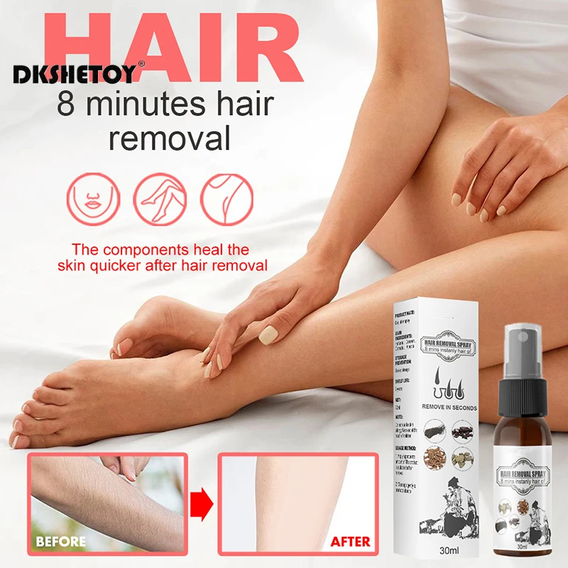 

30ml Herbal Essence Hair Removal Spray Gentle Painless Whole Body Leg vaginal Hair Removal Spray liquid FB